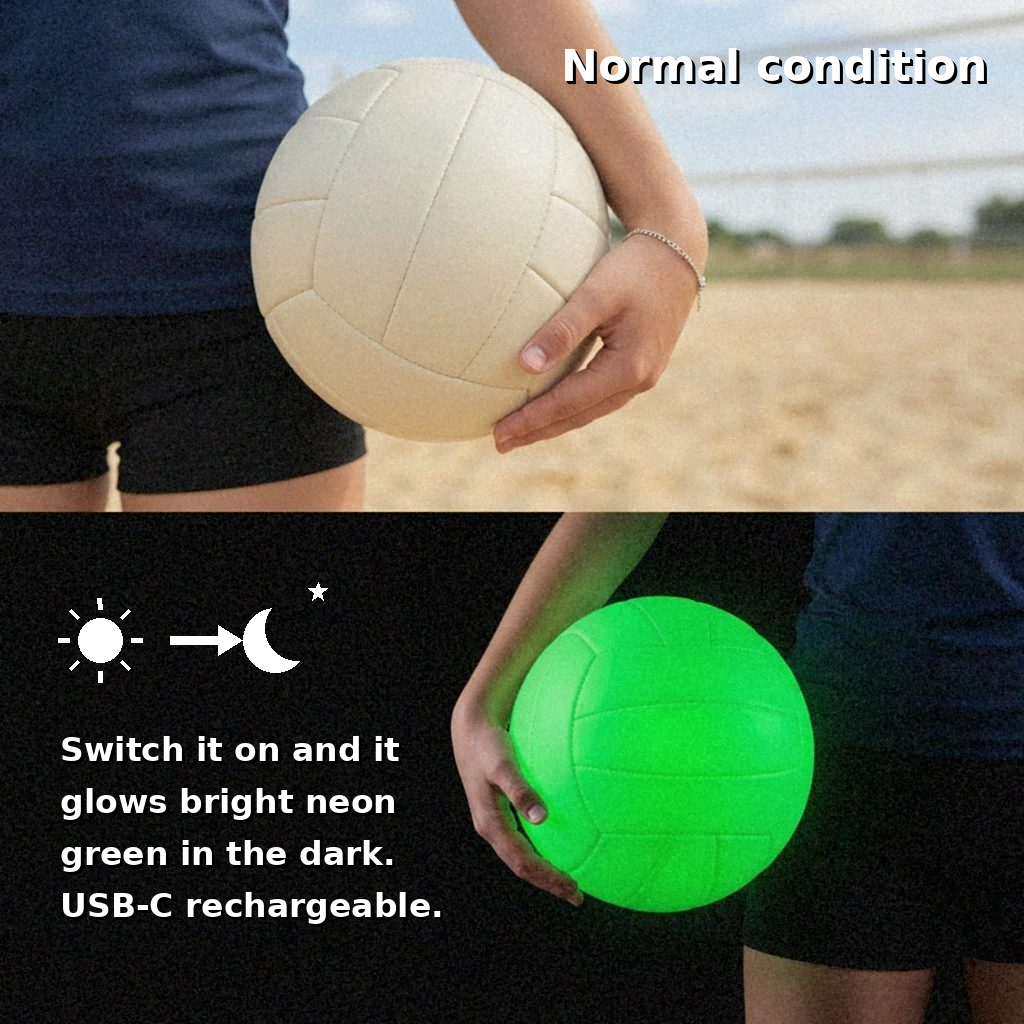 NightSpike™ Glow in the Dark Volleyball
